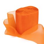 Лента капроновая (органза) для бантов 80.0 мм / 25±1 метров, оранжевый, Gamma С 3628