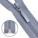 Молния спираль (витая) Arta Т5 (5 мм) 1 зам., разъем., 70 см, цв. 243 серый, уп.5 шт