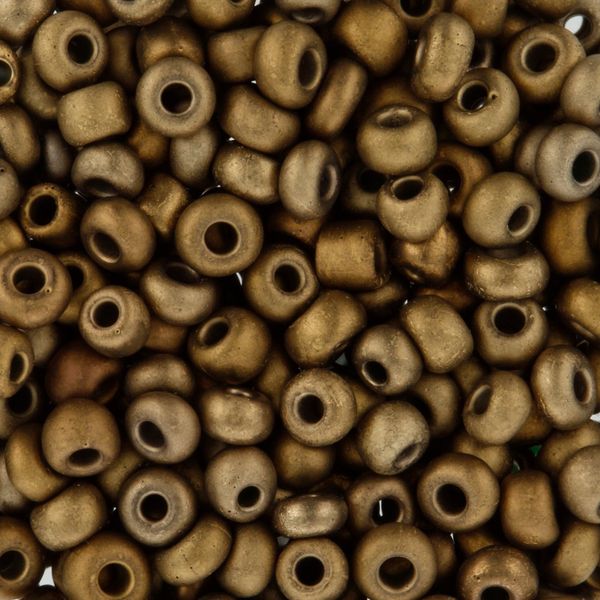 Бисер Zlatka 8/0 (2.9 мм), 100 г (10х10 г), №0570 мат.бронза, GR