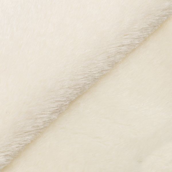 Плюш (ткань) Peppy PTB-003 446 г/м², 150 см / рул. 5 метров, молочный/ivory