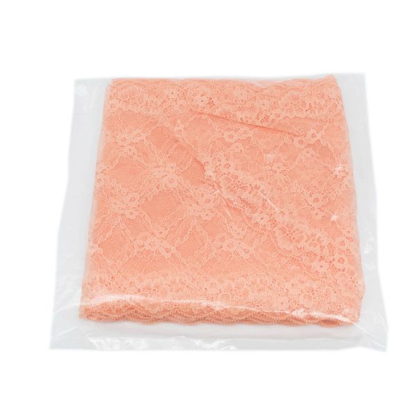 Кружево бельевое эластичное 250 мм / 10 м, розовый, RE00976