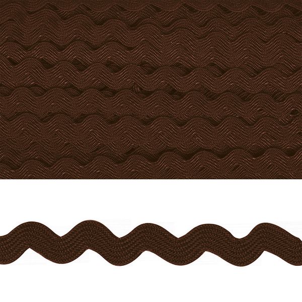 Тесьма вьюнчик 5 мм F304 коричневый, уп.32,92м