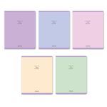 Тетрадь ученическая общая, софт-тач ламинация, A5+ 48 л. на скобе 65 г/м², белизна 100%, 10 шт, линия в термоусадочной пленке, 000760 Весеннее настроение, Светоч 48ТЕТл-006