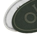 Термоаппликация овал OK 92х60мм (Khaki (хаки)), 2 шт, LA560