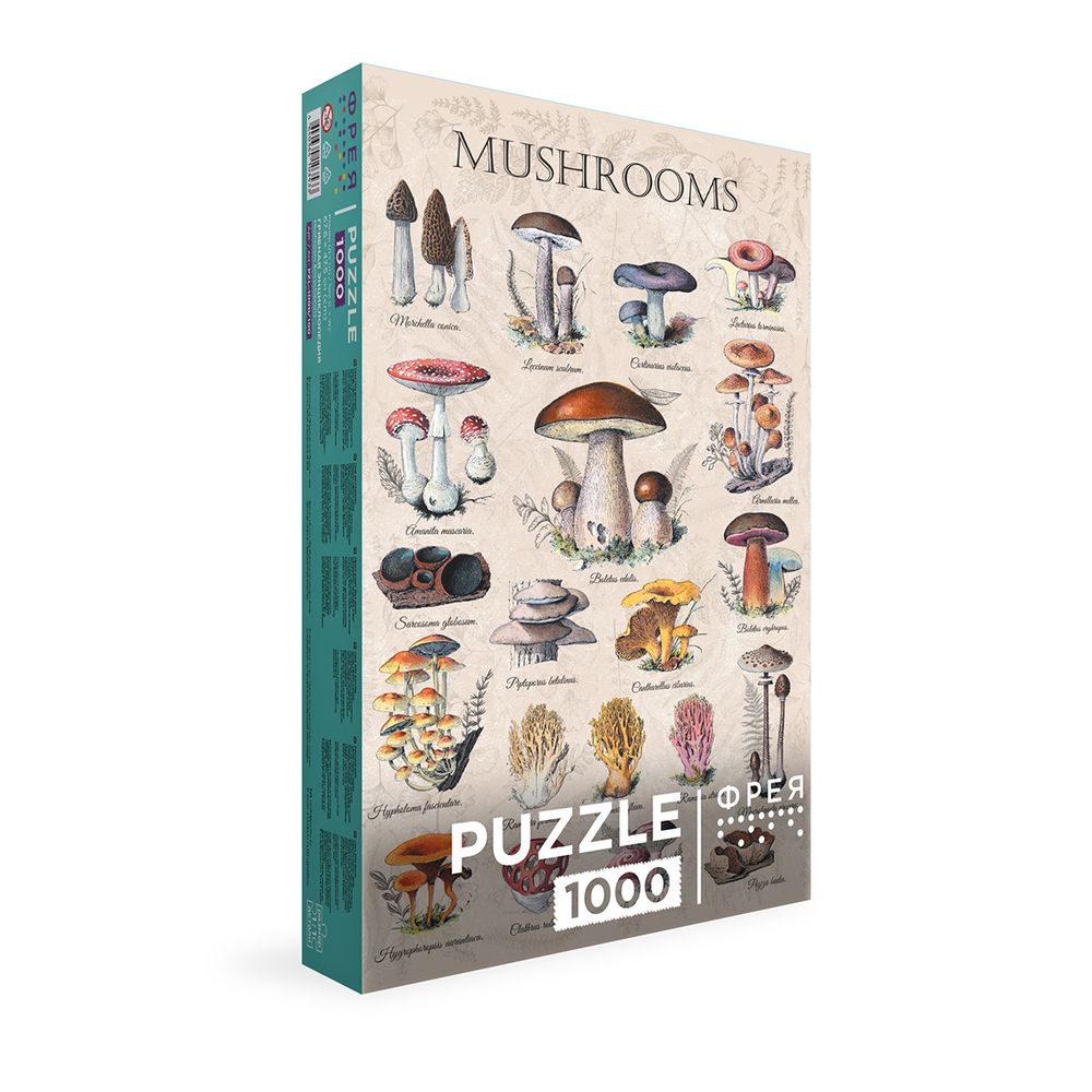 Пазл 1000 элементов, PZL-1000/100 Грибная энциклопедия, Фрея