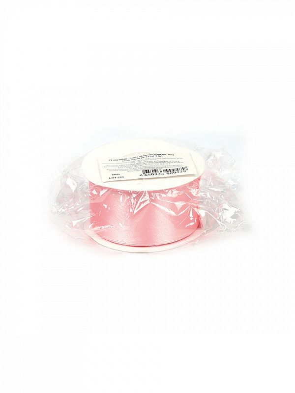 Лента атласная 1-сторонняя 38.0 мм / 22.5±1 метра, 3053 св.розовый, Magic4Hobby
