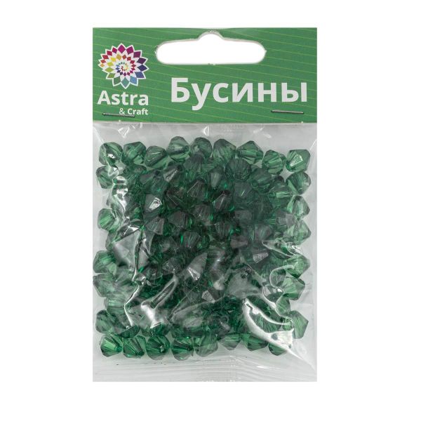 Бусины акрил ⌀8 мм, 25 г, ромбовидные, Astra&Craft, 59