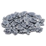 Пуговицы детские Зайка 36L (23мм), пластик (светло-серый), 50 шт, Б30(3.02-1390-23)