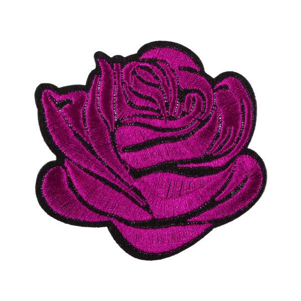 Термоаппликация №19/5, 5 шт, №6367A роза фиолетовая 5х5.4 см, Gamma