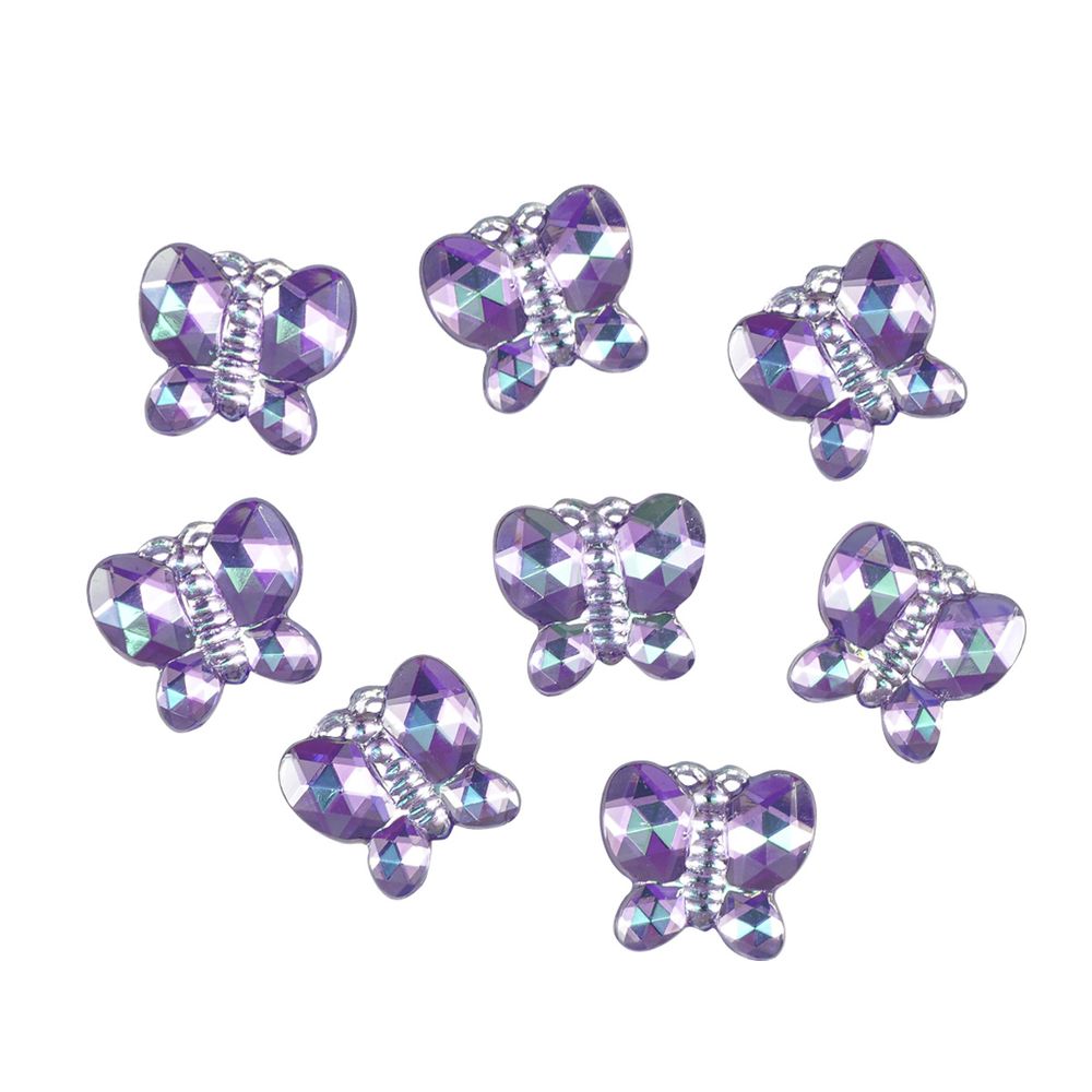 Украшения кабошоны Бабочки, 8 шт, фиолетовый, Dress it up