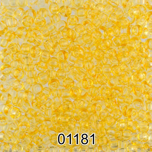 Бисер Preciosa 10/0 (2.3 мм), 500 г, 01181 (Ф340) св.желтый