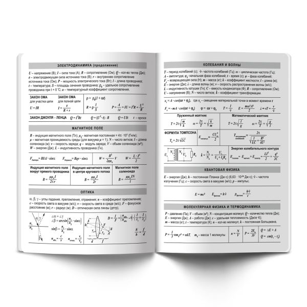 Тетрадь предметная Время действовать A5+ 48 л. на скобе, 10 шт, клетка, Физика 48ТСК5 000143, Светоч