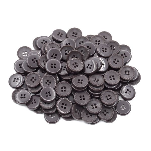 Пуговицы 4 прокола 24L (C917 коричневый), 0313-1097А, 144 шт