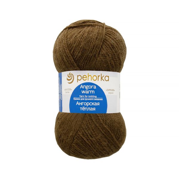 Пряжа Пехорская ПТ Ангорская теплая 60% акрил, 40% шерсть, 5 шт, х100 г 480 м ± 29 м, №478 защитный, Пехорка Ангорская теплая