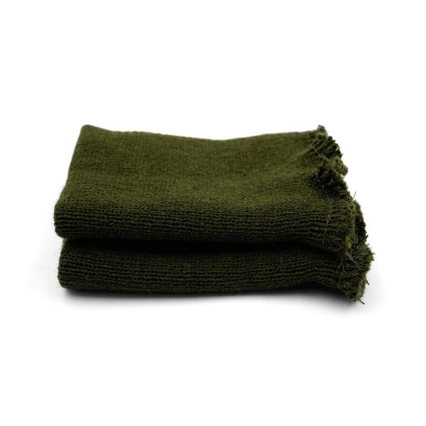 Манжеты трикотажные 8.0х9.5 см, 1 пара, средней плотности 14 кл, 1х1, в-72 т.оливковый, хаки