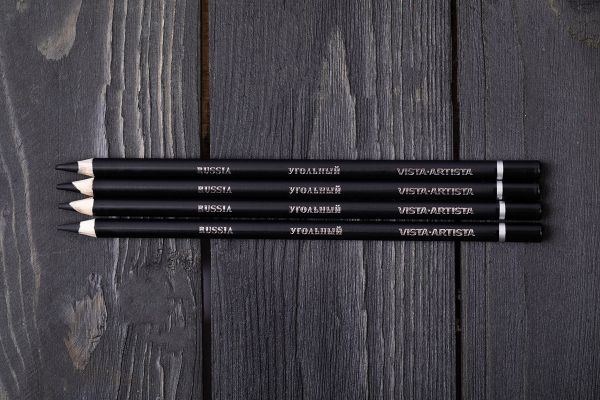 Угольные карандаши (ве) VACPB-4 4х10 шт, ассорти 02, Vista-Artista