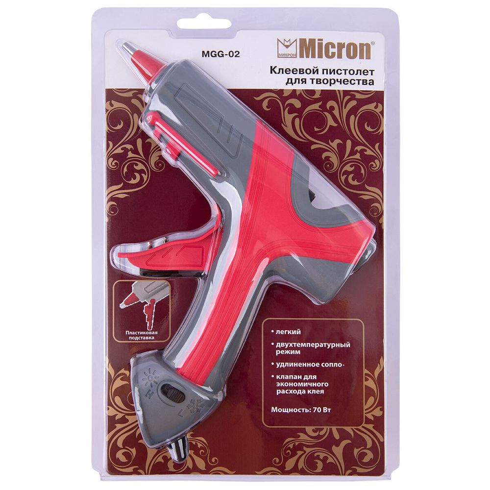 Пистолет клеевой большой ⌀11.2 мм, MGG-02, Micron