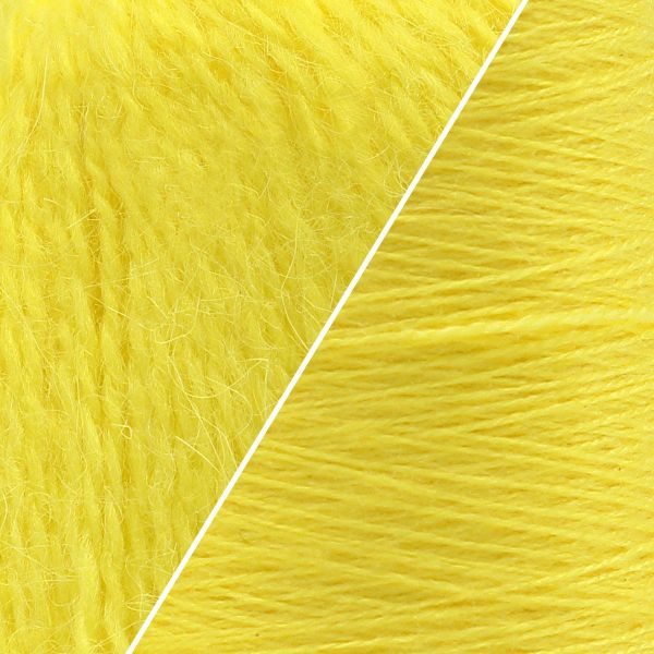 Пряжа Astra Premium (Астра Премиум) Пух норки / уп.1 мот. по 50 г, 290 м, 027 лимонный