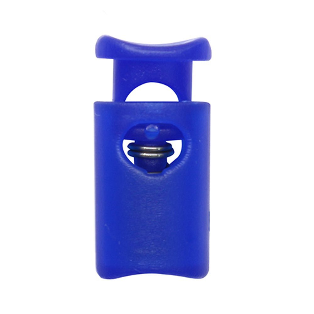 Фиксатор (зажим) для шнура пластик 1 отв., ⌀4.5 мм, 19х9 мм, цилиндр, ПП, василек, 100 шт Фиксатор (зажим) для шнура пластик 1 отв., ⌀4.5 мм, 19х9 мм, цилиндр, ПП, василек, 100 шт
