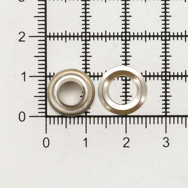 Люверсы металл ⌀_6.0 мм (внутр.), h6.42 мм (внутр.), №4, металл, New Star, никель, уп.≈5000 шт