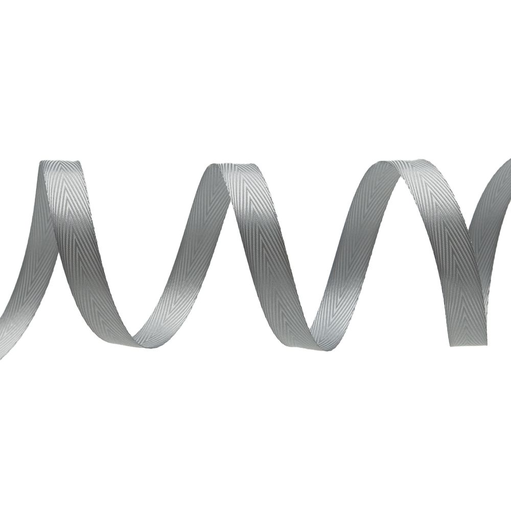 Лента декоративная ёлочка 15.0 мм / 20±1 метров, 43 св.серый