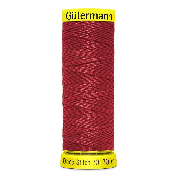 Нитки отделочные Gutermann Deco Stitch 70, 70м, 046 бургундский, 5 катушек