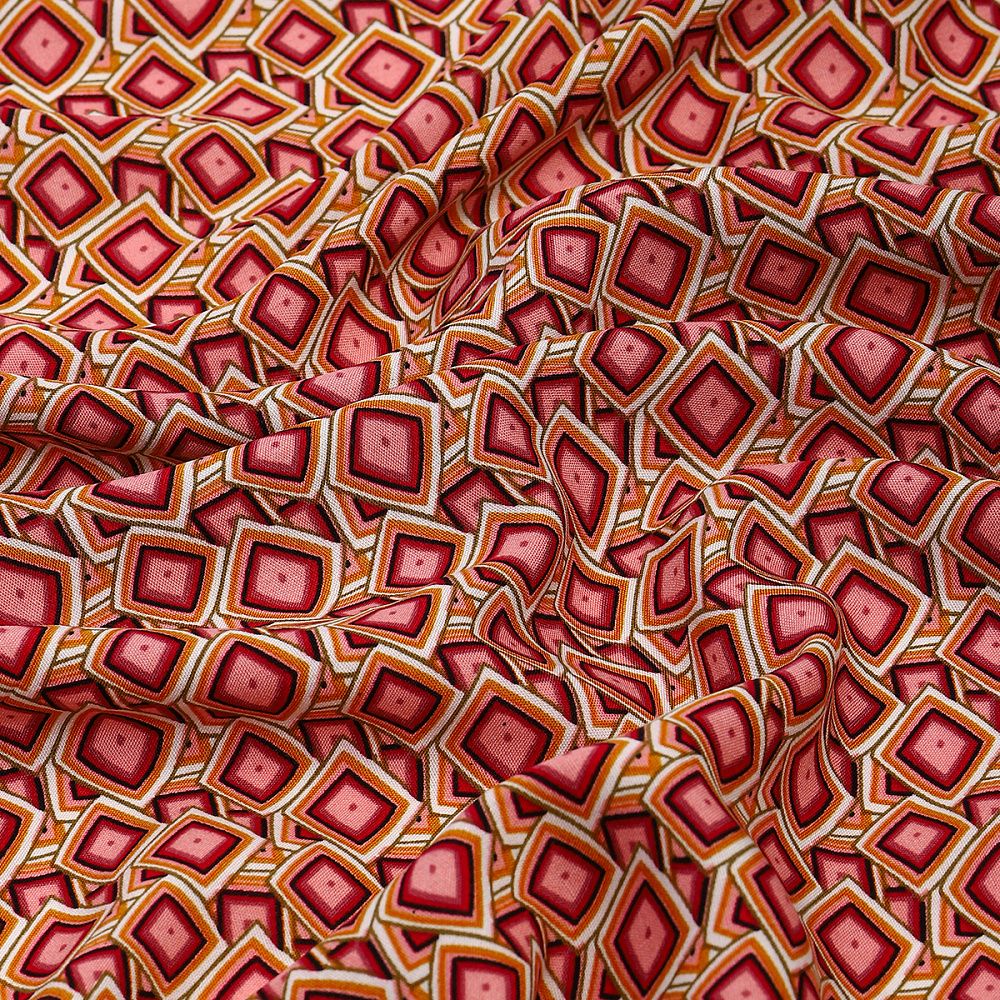 Штапель 90 г/м², шир.145 см / 2 метра, TBY.Vi.pr.E1348.3.2, цв.03 красный /TOS/