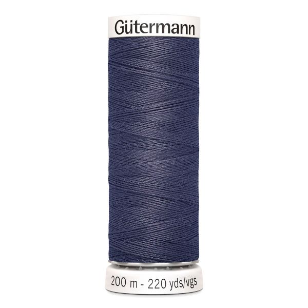Нитки универсальные Gutermann Sew-all, 200м, 875 серо-черничный, 5 катушек