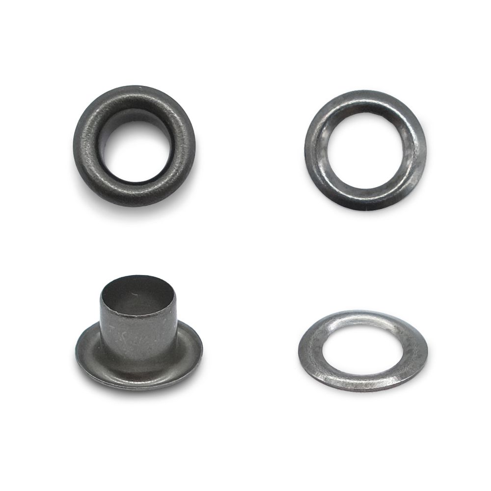 Люверсы металл ⌀_3.0 мм (внутр.), чер.никель, 100 шт, S090811, BIG