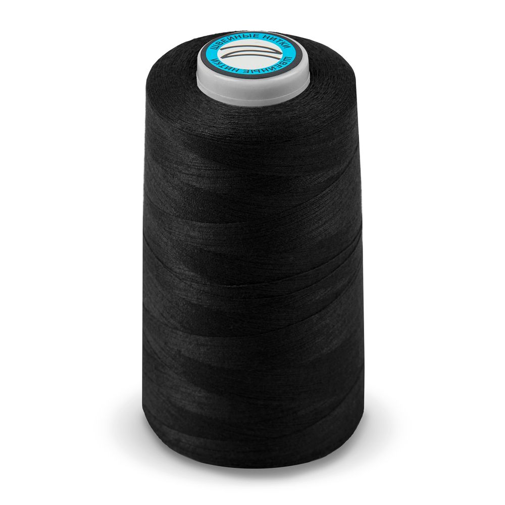 Нитки особо тонкие Nitka 50/2, 4570 м (5000 ярд) / 1 кат., 000 черный