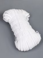 Резинка бельевая (стандартная) 4.0 мм / 200 метров, 3.9 г, вязаная, белый