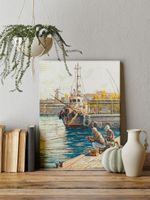 Алмазная (кристальная) мозаика Фрея, Выходной, 40х50 см