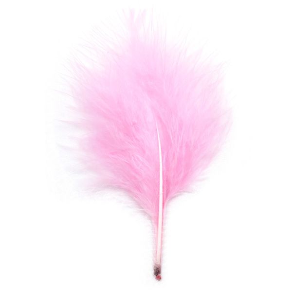 Перья декоративные 5-10см, 25 шт, H-64 розовый