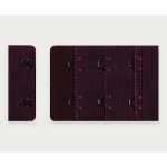 Застежки для бюстгальтера текстильные 2х3, 38 мм, 25 шт, 076 сливовое вино, Arta