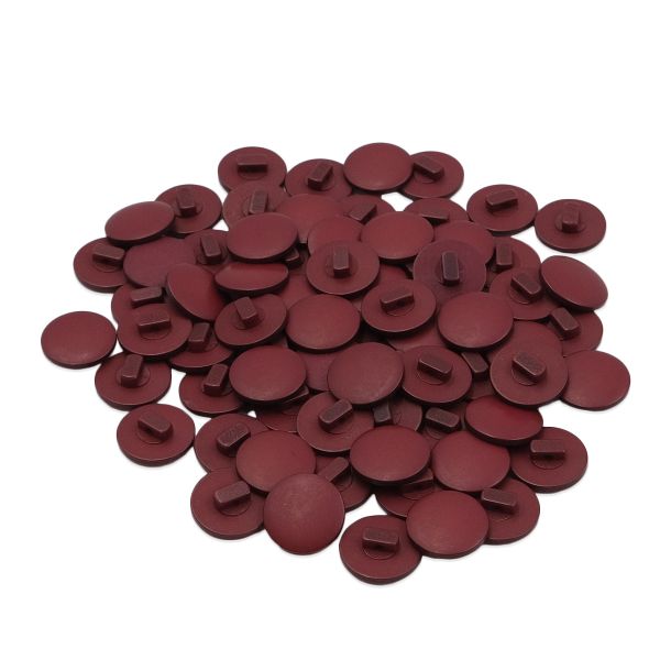Пуговицы на ножке 24L (15мм) (Bordo (бордовый)) NE68, 72 шт