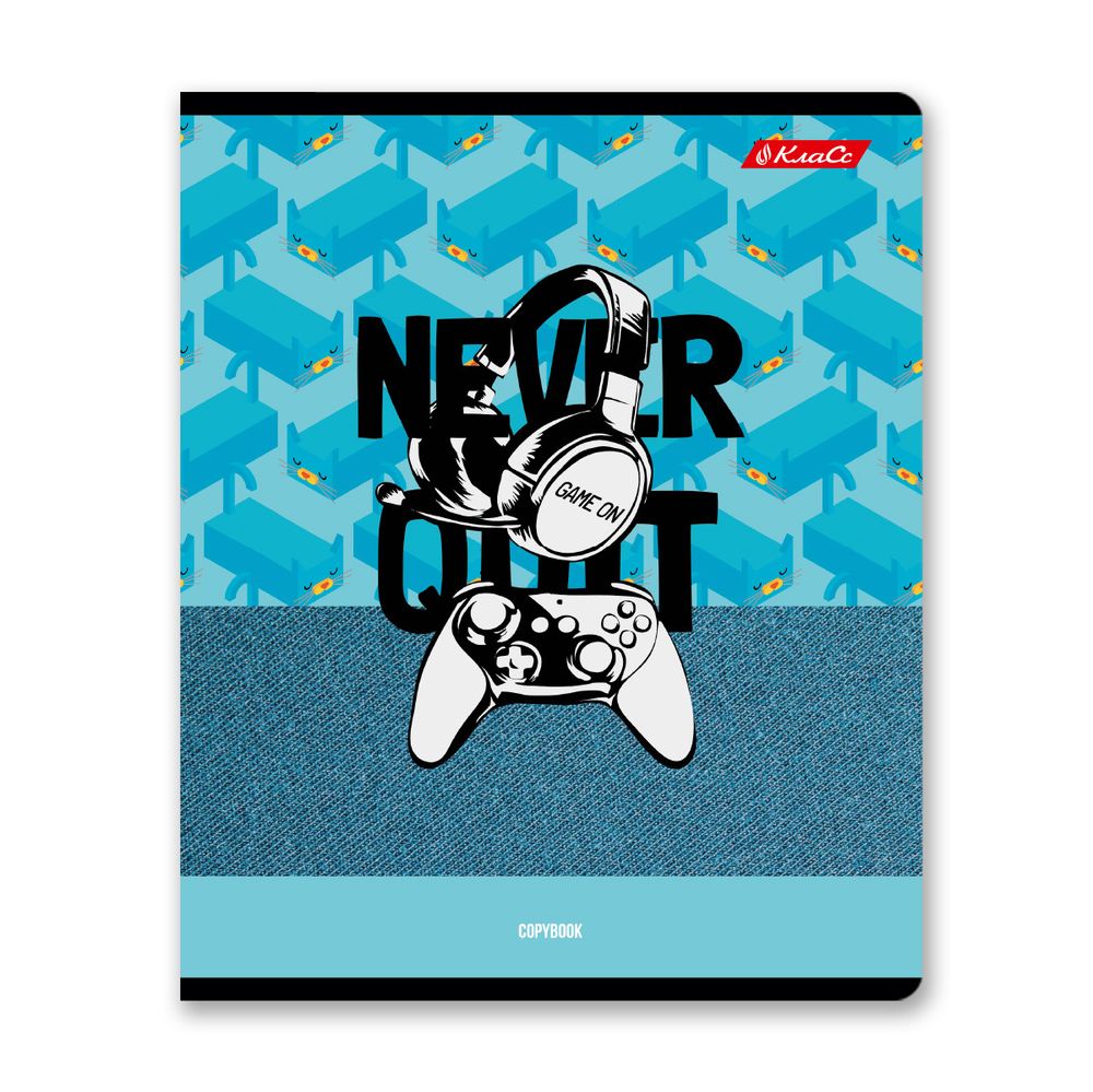 Тетрадь ученическая общая, глянцевая ламинация, A5+ 48 л. на скобе 65 г/м², белизна 100%, 10 шт, клетка в термоусадочной пленке, 000733 Время тусить!, Светоч 48ТЕТк-004