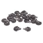 Крючки пришивные декоративные 37х17 мм, pewter, 10 шт