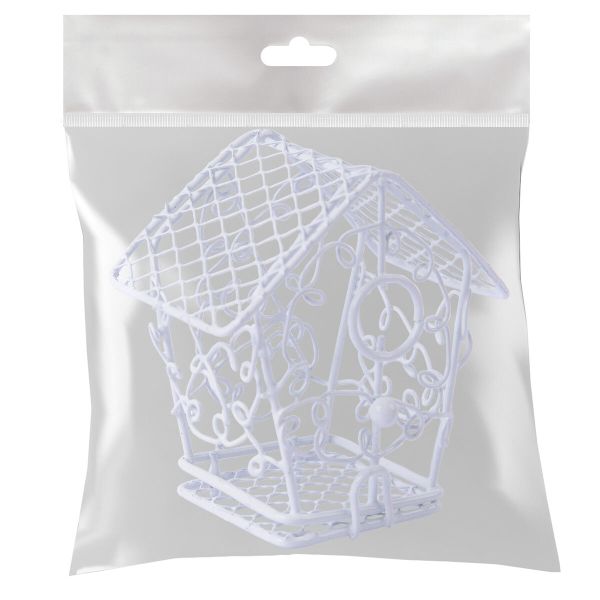 Миниатюра кукольная: Скворечник металл 6х8 см, Blumentag MET-410