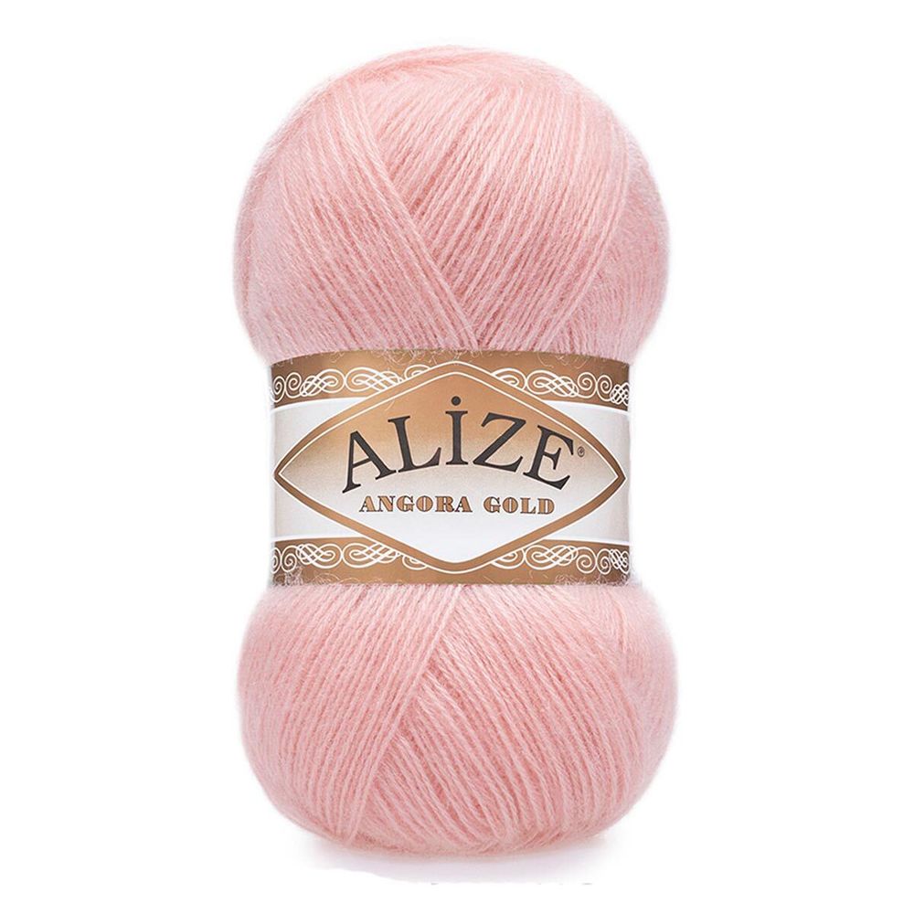 Пряжа Alize (Ализе) Angora Gold / уп.5 мот. по 100 г, 550м, 363 светло-розовый A