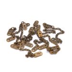 Вешалка-цепочка для одежды 102х7 мм, металл, бронза, 10 шт, ГНУ14377