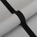 Резинка вязаная 25 мм, / 50 метров, черный, Gamma RV-25 BL