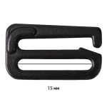 Крючки для бюстгальтера металл 15.0 мм, 170 черный, Arta, 50 шт