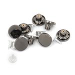 Пуговицы джинсовые ⌀15 мм, фиксированная ножка, металл, TBY-1356 черный никель уп.20 шт