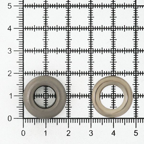 Люверсы металл ⌀_9.2 мм (внутр.), №24, сталь, чер.никель, 100 шт, New Star