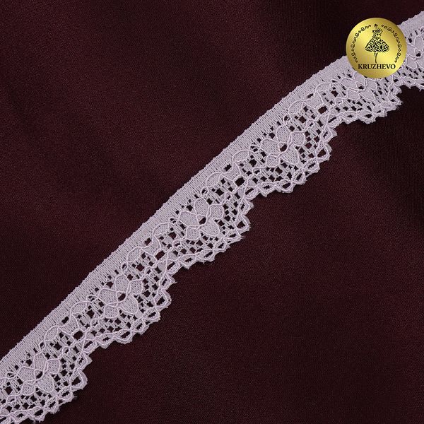 Кружево эластичное (стрейч) 8031 15мм цв.F165 нежная сирень, 50м, Kruzhevo