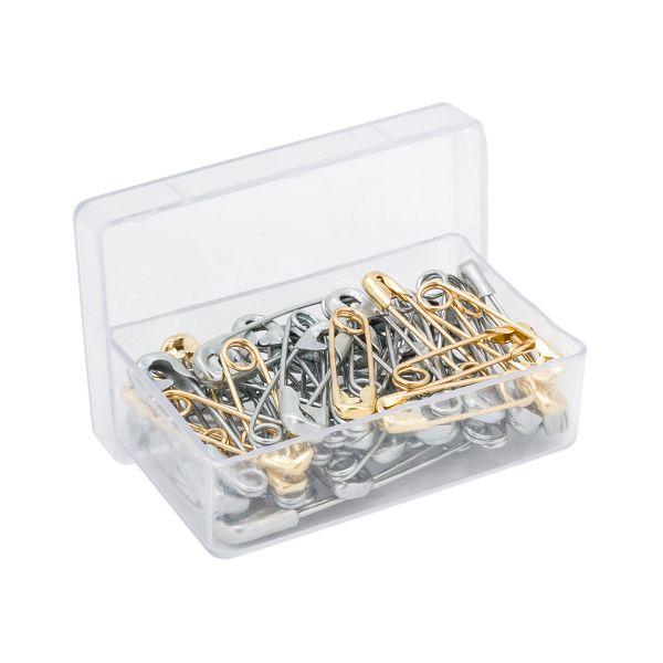 Булавки английские l=21-51 мм, сталь, 50 шт, Pony, 84432/01