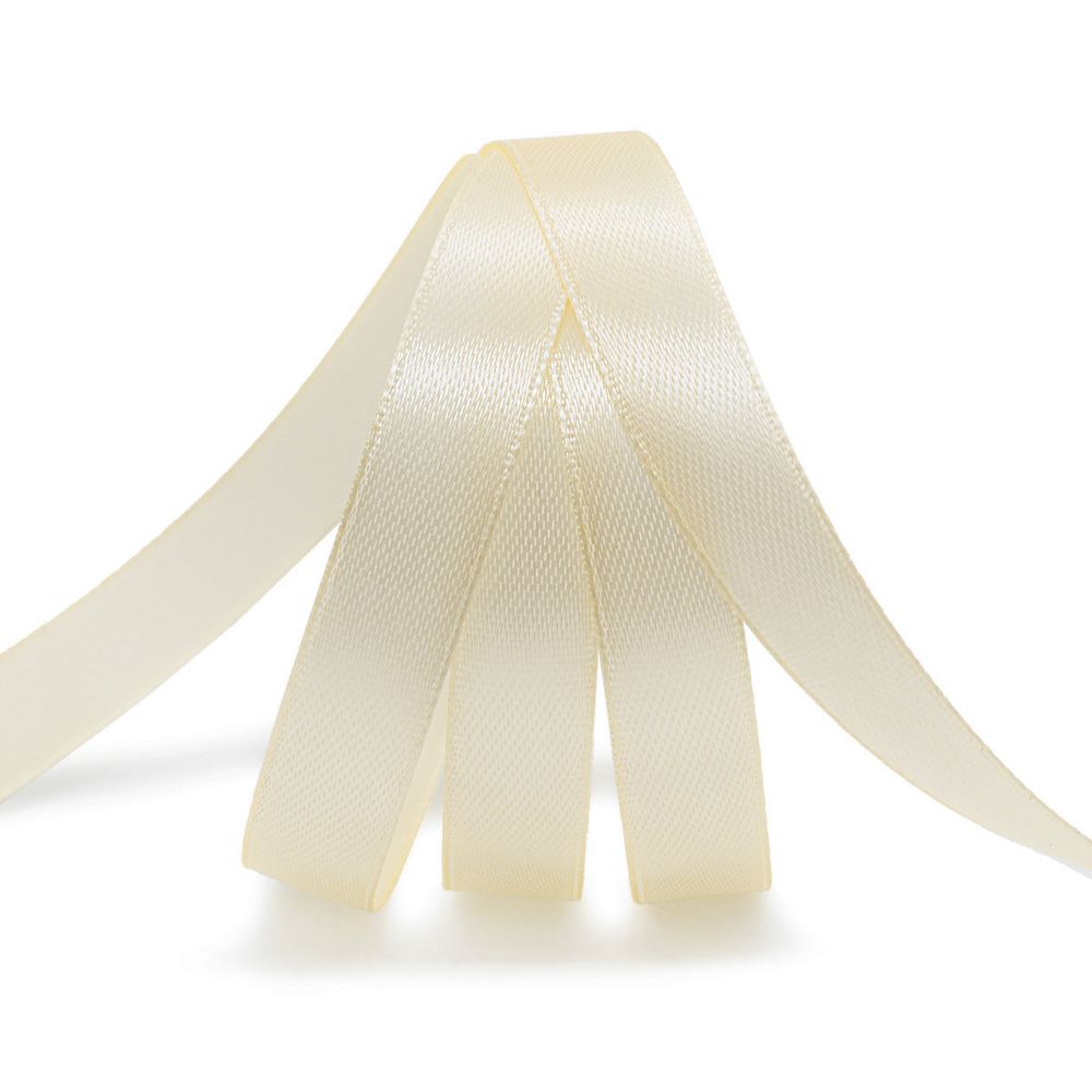 Лента атласная 1-сторонняя 12.0 мм / 22.86±1 метров, 051 ванильный, Globus
