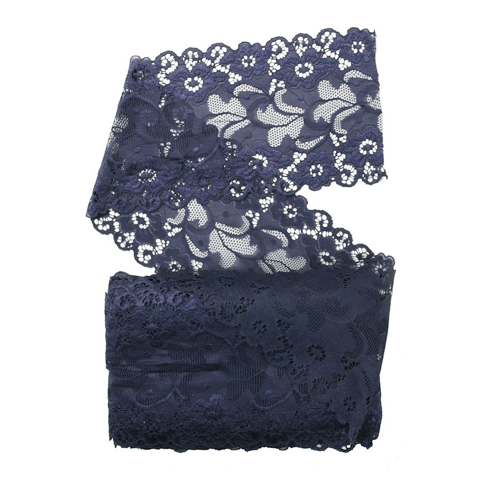 Кружево бельевое эластичное 150 мм / 13.72 м, цв. C147 т.синий