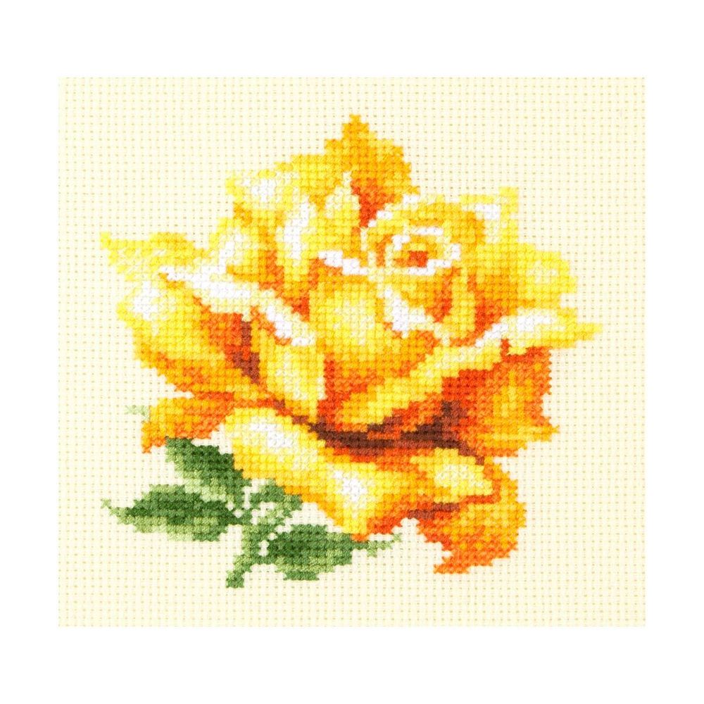 Чудесная игла, Желтая роза 11х11см
