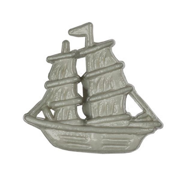 Пуговицы детские 16 мм, 36 шт, №D204 светло-серый, Gamma AY 10028